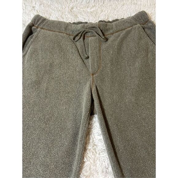 Men's terry cloth drawstring elastic waist olive sweatpants 34x33 - Picture 6 of 7